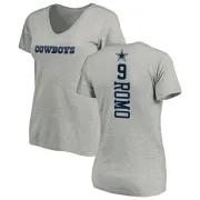 Tony Romo Women's Dallas Cowboys Backer Slim Fit T-Shirt - Ash