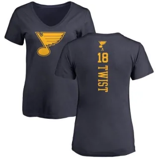 Tony Twist Women's St. Louis Blues One Color Backer T-Shirt - Navy