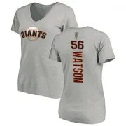 Tony Watson Women's San Francisco Giants Backer Slim Fit T-Shirt - Ash