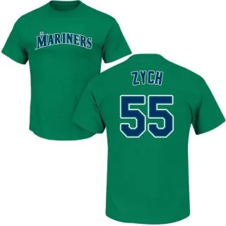 Tony Zych Seattle Mariners Name & Number T-Shirt - Green