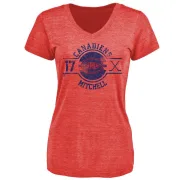 Torrey Mitchell Women's Montreal Canadiens Insignia Tri-Blend T-Shirt - Red