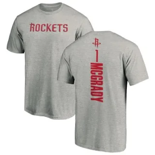 Tracy McGrady Houston Rockets Ash Backer T-Shirt