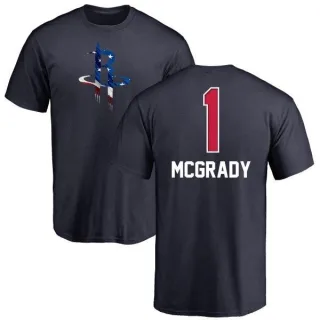 Tracy McGrady Houston Rockets Navy Name and Number Banner Wave T-Shirt