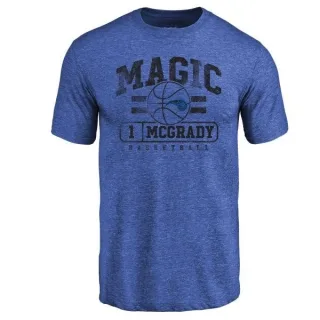Tracy Mcgrady Orlando Magic Royal Baseline Tri-Blend T-Shirt