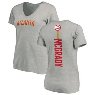 Tracy McGrady Women's Atlanta Hawks Ash Backer T-Shirt