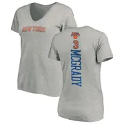 Tracy Mcgrady Women's New York Knicks Ash Backer T-Shirt