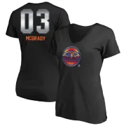 Tracy Mcgrady Women's New York Knicks Black Midnight Mascot T-Shirt