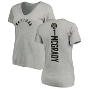 Tracy McGrady Women's Toronto Raptors Ash Backer T-Shirt