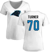 Trai Turner Women's Carolina Panthers Name & Number Logo Slim Fit T-Shirt - White