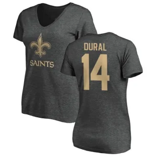 Travin Dural Women's New Orleans Saints One Color T-Shirt - Ash