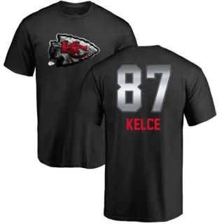 Travis Kelce Kansas City Chiefs Midnight Mascot T-Shirt - Black