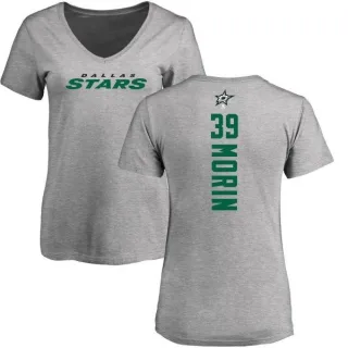 Travis Morin Women's Dallas Stars Backer T-Shirt - Ash