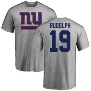 Travis Rudolph New York Giants Name & Number Logo T-Shirt - Ash