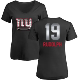 Travis Rudolph Women's New York Giants Midnight Mascot T-Shirt - Black