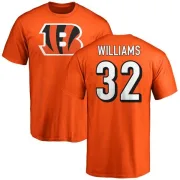 Trayveon Williams Cincinnati Bengals Name & Number Logo T-Shirt - Orange