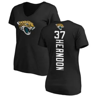 Tre Herndon Women's Jacksonville Jaguars Backer Slim Fit T-Shirt - Black