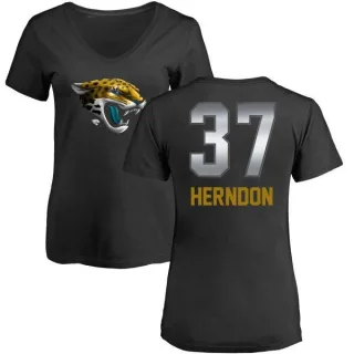 Tre Herndon Women's Jacksonville Jaguars Midnight Mascot T-Shirt - Black