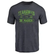 Tre Madden Seattle Seahawks Flanker Tri-Blend T-Shirt - Navy