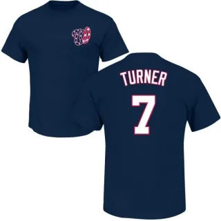 Trea Turner Washington Nationals Name & Number T-Shirt - Navy