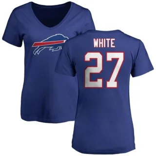 Tre'Davious White Women's Buffalo Bills Name & Number Logo Slim Fit T-Shirt - Royal