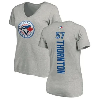 Trent Thornton Women's Toronto Blue Jays Backer Slim Fit T-Shirt - Ash