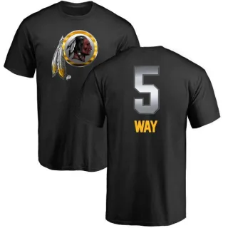 Tress Way Washington Redskins Midnight Mascot T-Shirt - Black