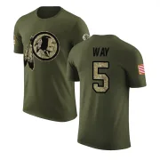 Tress Way Washington Redskins Olive Salute to Service Legend T-Shirt