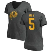 Tress Way Women's Washington Redskins One Color T-Shirt - Ash