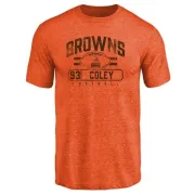 Trevon Coley Cleveland Browns Flanker Tri-Blend T-Shirt - Orange