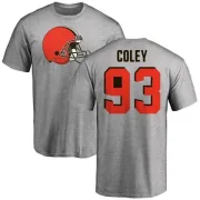 Trevon Coley Cleveland Browns Name & Number Logo T-Shirt - Ash