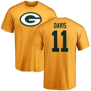 Trevor Davis Green Bay Packers Name & Number Logo T-Shirt - Gold