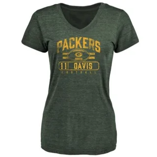 Trevor Davis Women's Green Bay Packers Flanker Tri-Blend T-Shirt - Green