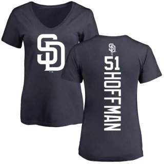 Trevor Hoffman Women's San Diego Padres Backer Slim Fit T-Shirt - Navy