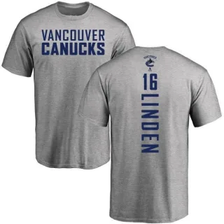 Trevor Linden Vancouver Canucks Backer T-Shirt - Ash