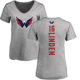 Trevor Linden Women's Washington Capitals Backer T-Shirt - Ash