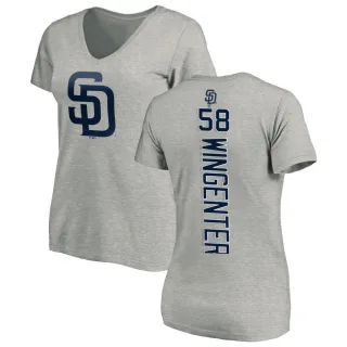 Trey Wingenter Women's San Diego Padres Backer Slim Fit T-Shirt - Ash