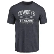 Troy Aikman Dallas Cowboys Flanker Tri-Blend T-Shirt - Navy