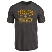 Troy Polamalu Pittsburgh Steelers Flanker Tri-Blend T-Shirt - Black