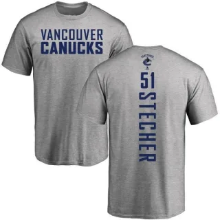 Troy Stecher Vancouver Canucks Backer T-Shirt - Ash