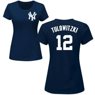 Troy Tulowitzki Women's New York Yankees Name & Number T-Shirt - Navy