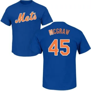 Tug McGraw New York Mets Name & Number T-Shirt - Royal