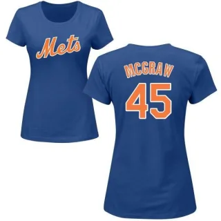 Tug McGraw Women's New York Mets Name & Number T-Shirt - Royal