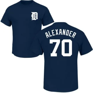 Tyler Alexander Detroit Tigers Name & Number T-Shirt - Navy