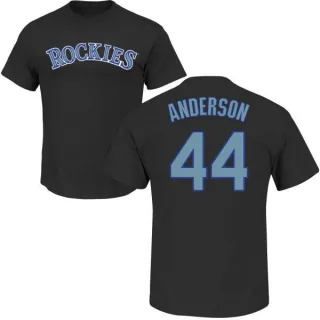 Tyler Anderson Colorado Rockies Name & Number T-Shirt - Black