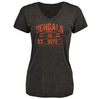 Tyler Boyd Women's Cincinnati Bengals Flanker Tri-Blend T-Shirt - Black