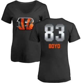 Tyler Boyd Women's Cincinnati Bengals Midnight Mascot T-Shirt - Black