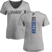 Tyler Bozak Women's St. Louis Blues Backer T-Shirt - Ash