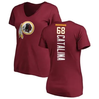 Tyler Catalina Women's Washington Redskins Backer Slim Fit T-Shirt - Maroon