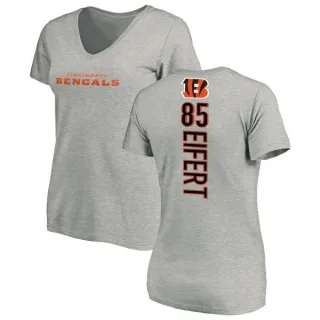 Tyler Eifert Women's Cincinnati Bengals Backer V-Neck T-Shirt - Ash