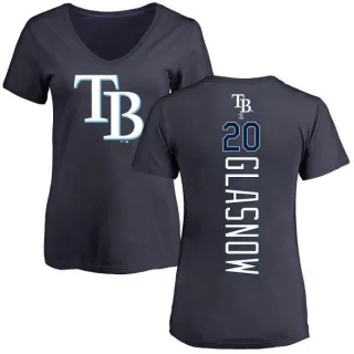 Tyler Glasnow Women's Tampa Bay Rays Backer Slim Fit T-Shirt - Navy